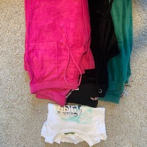 Juicy Couture sweatpants + t-shirt